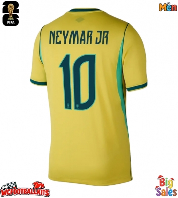Brazil Neymar Jr #10 Replica Home Stadium Shirt World Cup 2026 Short Sleeve